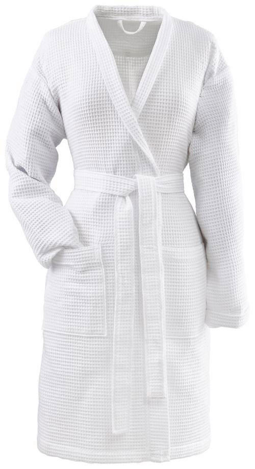 DAMENKURZBADEMANTEL XL XL Unisex  - Weiß, Basics, Textil (XLnull) - Vossen