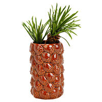 VASE  - Braun, Basics, Keramik (10/16/10cm)