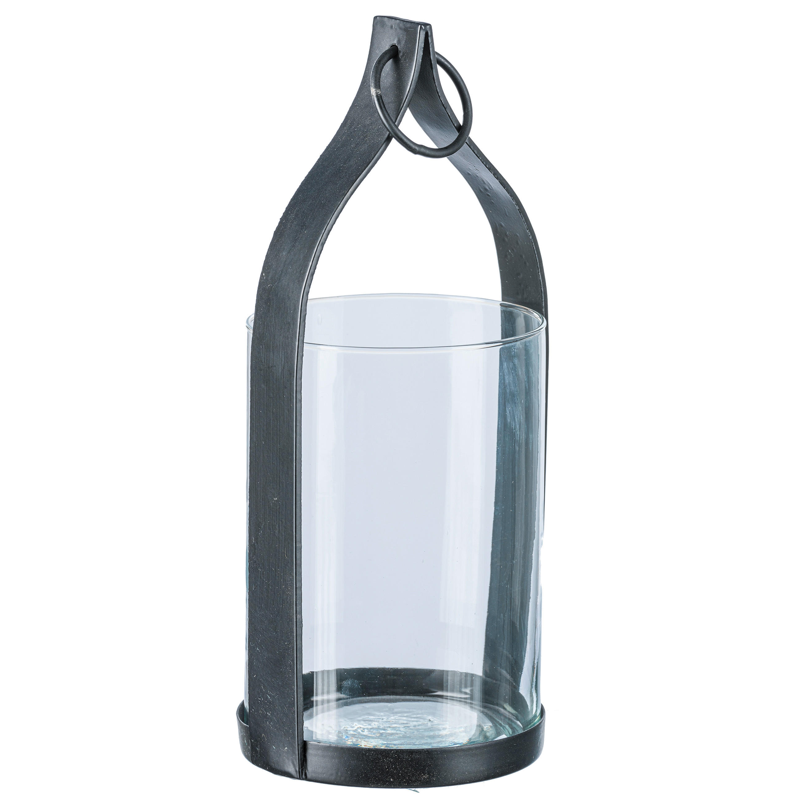 WINDLICHT Schwarz 11/25 cm  - Schwarz, Basics, Glas (11/25cm)