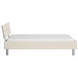 BETT 90/200 cm  in Champagner  - Champagner/Alufarben, Design, Holzwerkstoff/Metall (90/200cm) - Carryhome