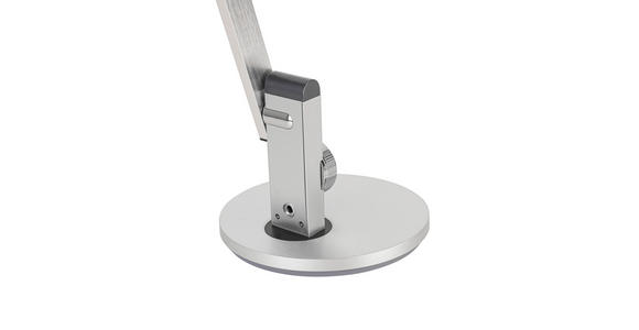 LED-SCHREIBTISCHLEUCHTE 19/65/45,2 cm - Silberfarben/Schwarz, Basics, Kunststoff/Metall (19/65/45,2cm) - Novel