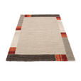 WEBTEPPICH 65/130 cm Palazzo Lobo Dunkelbraun, Beige  - Dunkelbraun/Beige, KONVENTIONELL, Textil (65/130cm) - Novel