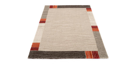 WEBTEPPICH 65/130 cm Palazzo Lobo Dunkelbraun, Beige - Dunkelbraun/Beige, KONVENTIONELL, Textil (65/130cm) - Novel