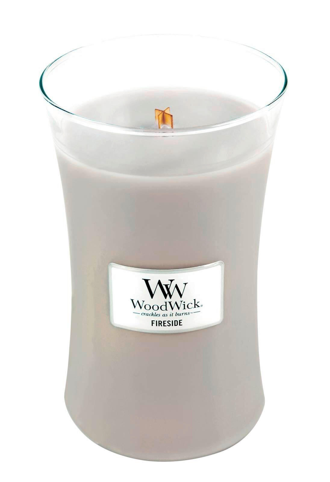 SVIJEĆA MIRISNA  siva  - siva, Basics, staklo/drvo (10/18/10cm) - WoodWick