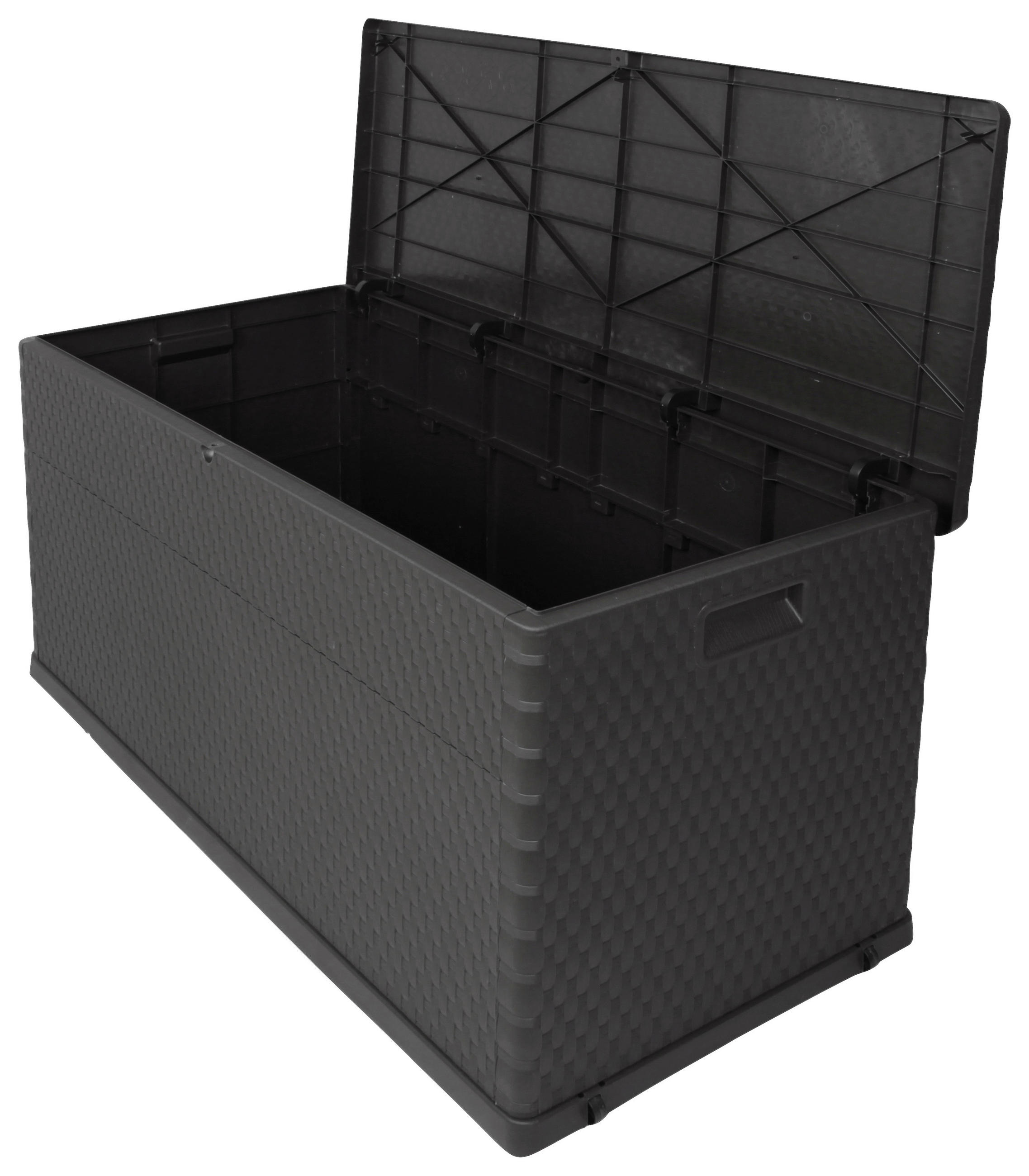 KISSENBOX 118,5/62,5/55 cm  - Anthrazit, Basics, Kunststoff (118,5/62,5/55cm) - Ambia Garden
