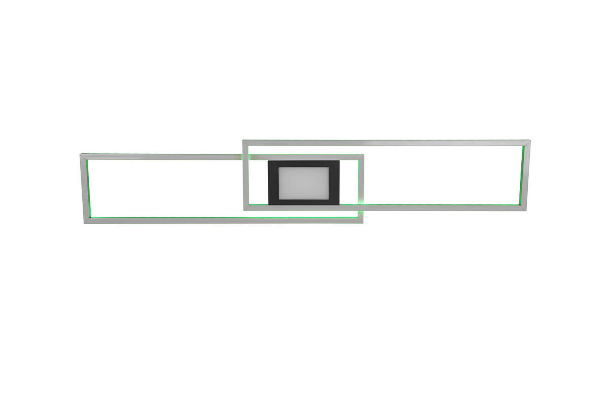 LED-DECKENLEUCHTE 38 W     - Schwarz, Basics, Metall (110/7/21cm) - Trio Leuchten