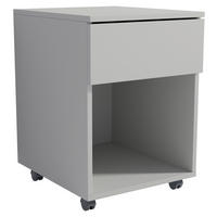 ROLLCONTAINER Grau  - Schwarz/Grau, Design, Holzwerkstoff/Kunststoff (39/55/45cm) - MID.YOU