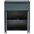 KOMMODE  in 80/103/38 cm  - Anthrazit/Schwarz, KONVENTIONELL, Holzwerkstoff/Metall (80/103/38cm) - Carryhome