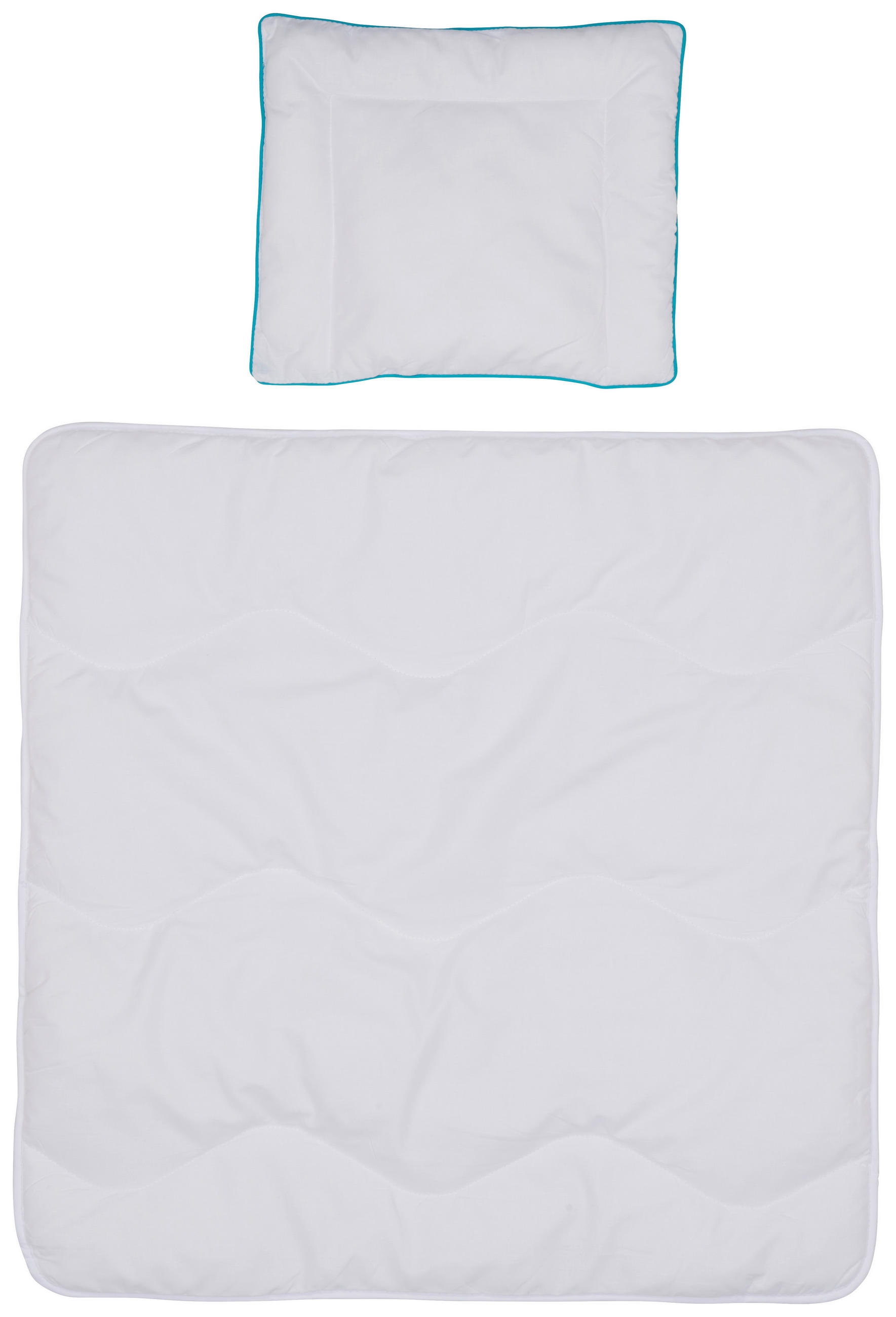 Patinio Kinderbettset Rosenrot Weiß 80x80 cm