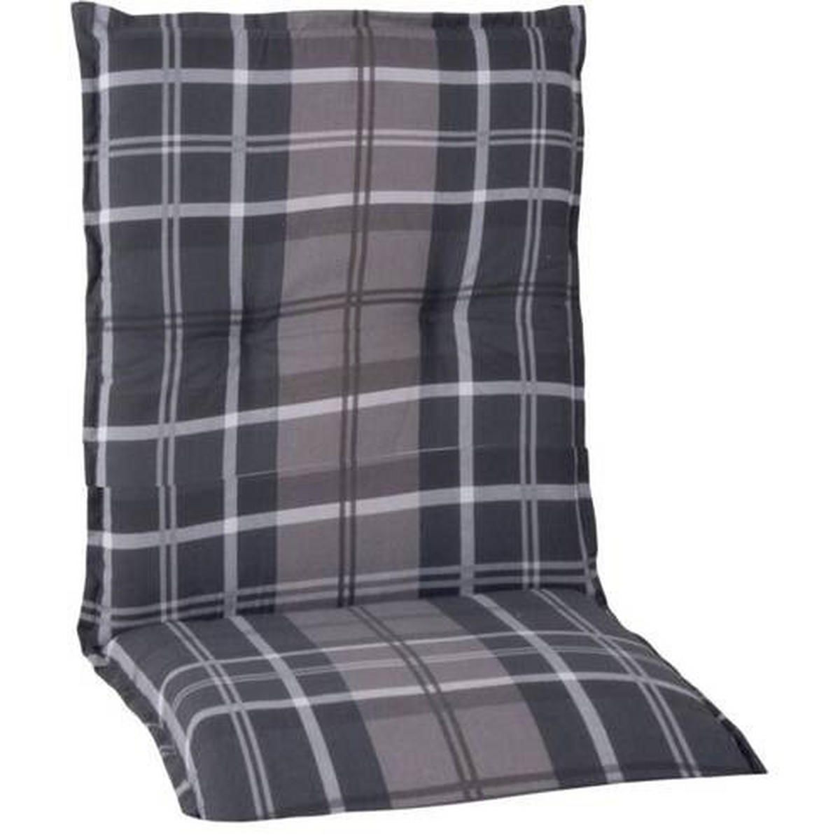 SADA VANKÚŠOV PRE STOLIČKU 4ks  - čierna/sivá, Basics, textil (100/50/6cm) - Gardenson