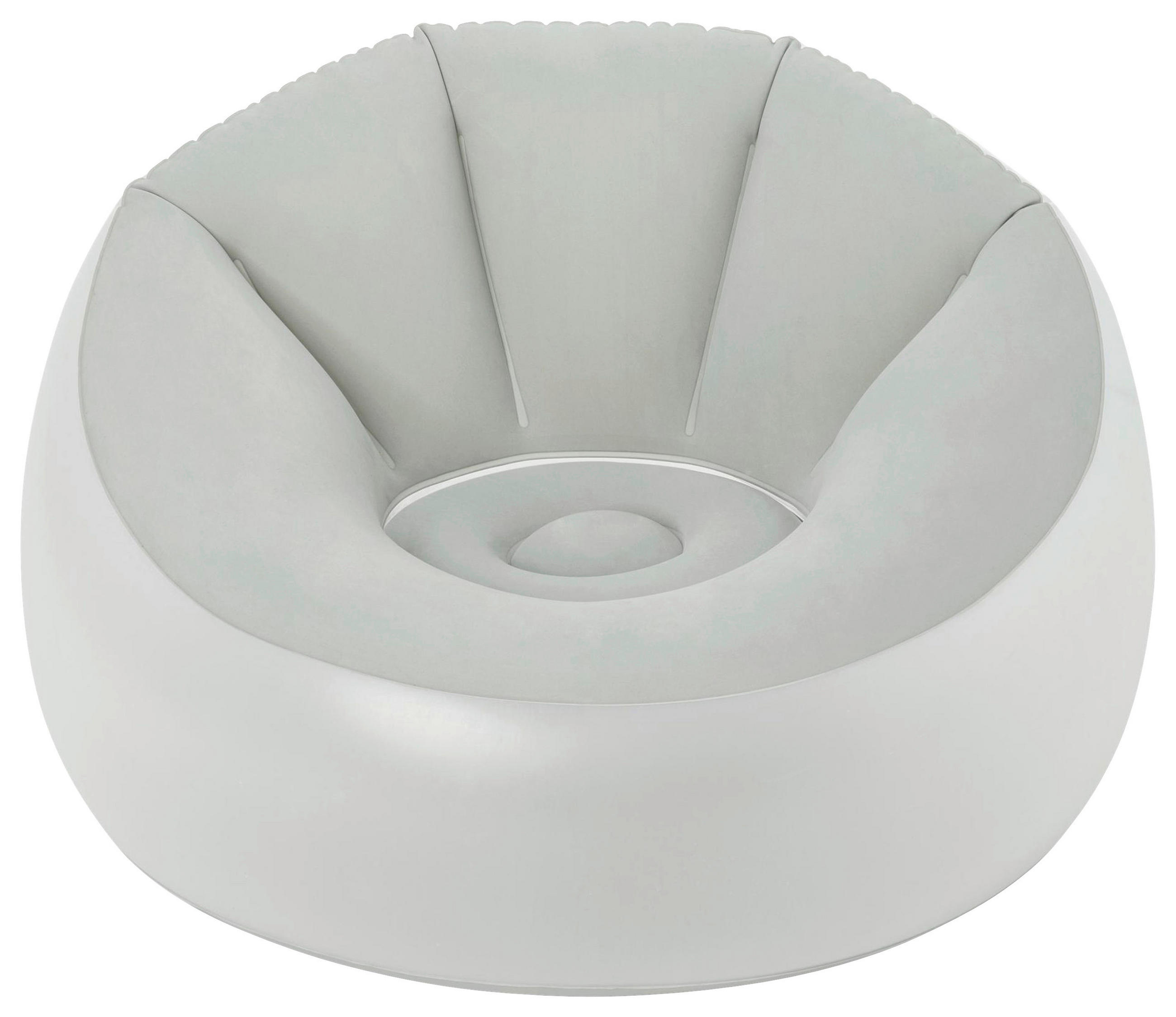 UPPBLÅSBAR FÅTÖLJ 102/97/71 cm  - ljusgrå, Klassisk, plast (102/97/71cm) - Bestway