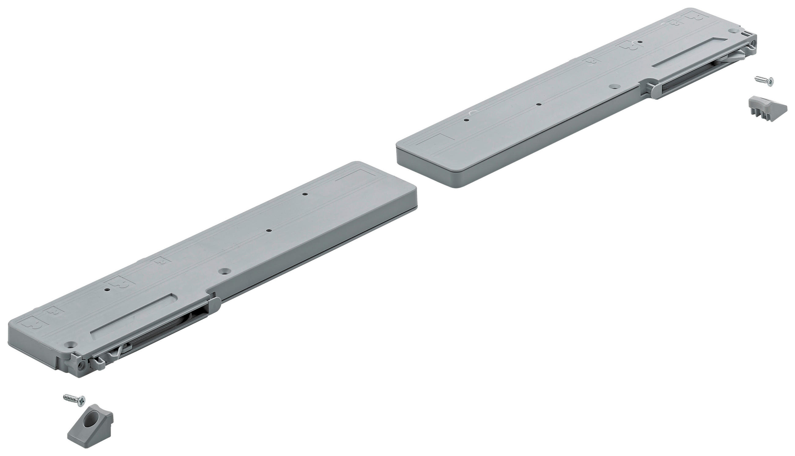 TÜRDÄMPFER 27/1,5/6,7 cm 2-teilig Alufarben  - Alufarben, Kunststoff (27/1,5/6,7cm) - Carryhome
