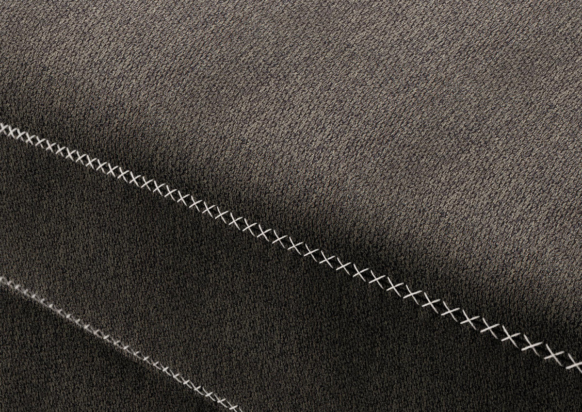 ECKSOFA in Mikrofaser Fango  226/273 cm  - Fango/Eichefarben, Natur, Holz/Textil (226/273cm) - Beldomo System