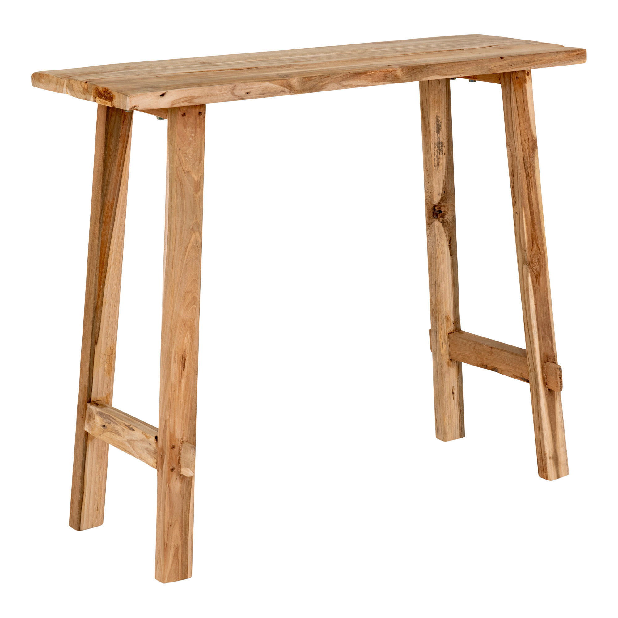 KONSOL i trä   30/80/90 cm  - teakfärg, Basics, trä (30/80/90cm)
