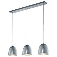 HÄNGELEUCHTE ONTARIO   - Silberfarben/Nickelfarben, Basics, Glas/Metall (80/130cm) - Trio Leuchten