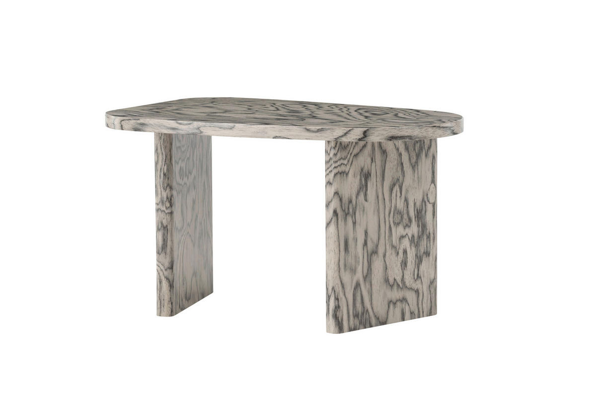 COUCHTISCH Pappel 70/45/40 cm oval Grau  - Grau, MODERN, Holz (70/45/40cm) - Livetastic