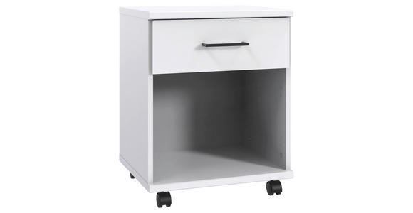 ROLLCONTAINER 52/40/38 cm - Schwarz/Weiß, Design, Holzwerkstoff/Kunststoff (52/40/38cm) - Carryhome