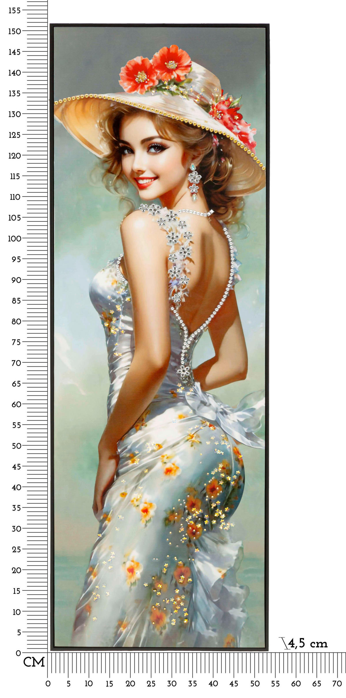 LEINWANDBILD Frauen  - Schwarz, Basics, Holz/Kunststoff (52/152/4.5cm)