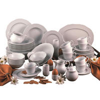 KOMBINOVANÝ SERVIS, 60-dielne, porcelán - biela, Basics, keramika (59/40/32cm) - Creatable