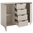SIDEBOARD  in 135/90/40 cm  - Kaschmir/Schwarz, Basics, Holzwerkstoff/Kunststoff (135/90/40cm) - Carryhome