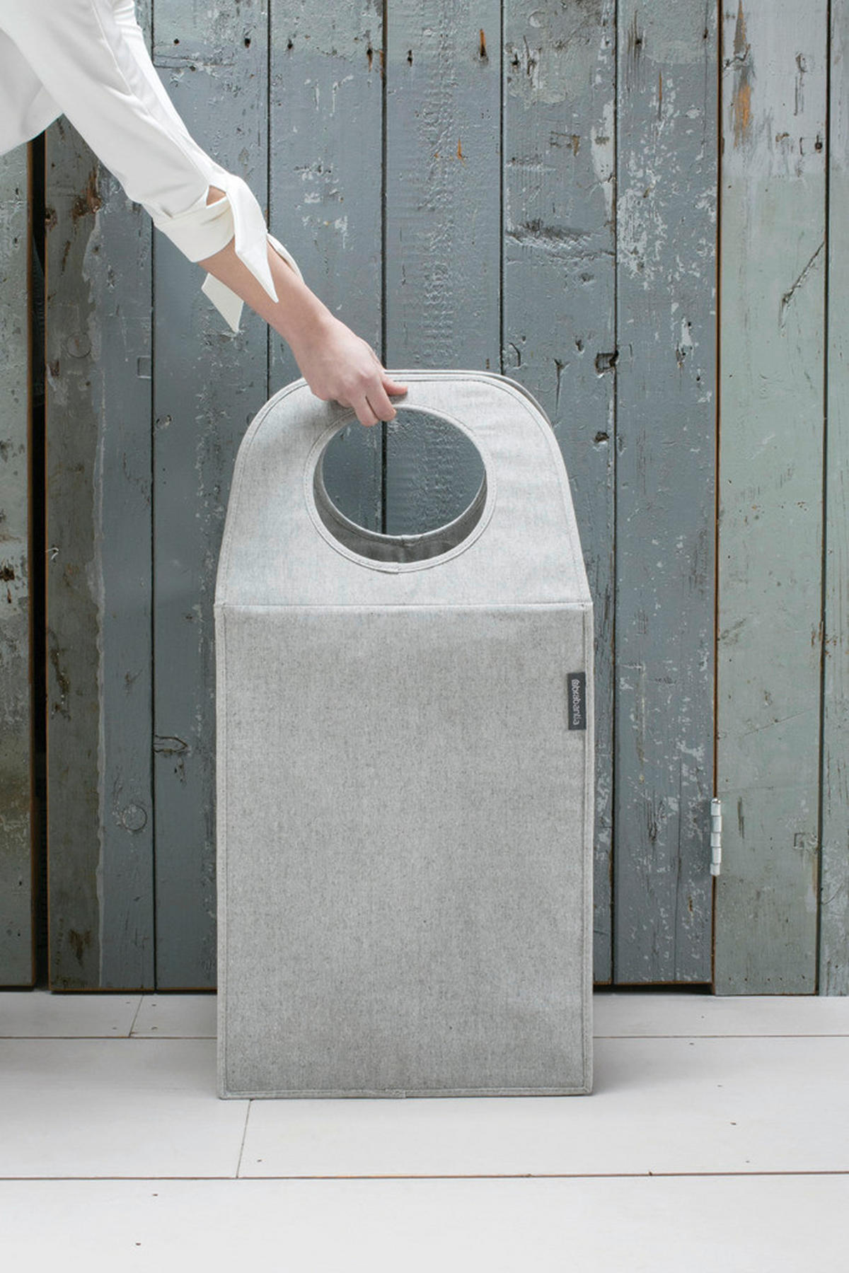 PRÁDELNÍ KOŠ - šedá, Design, textil (40,5/54/29,5cm) - Brabantia
