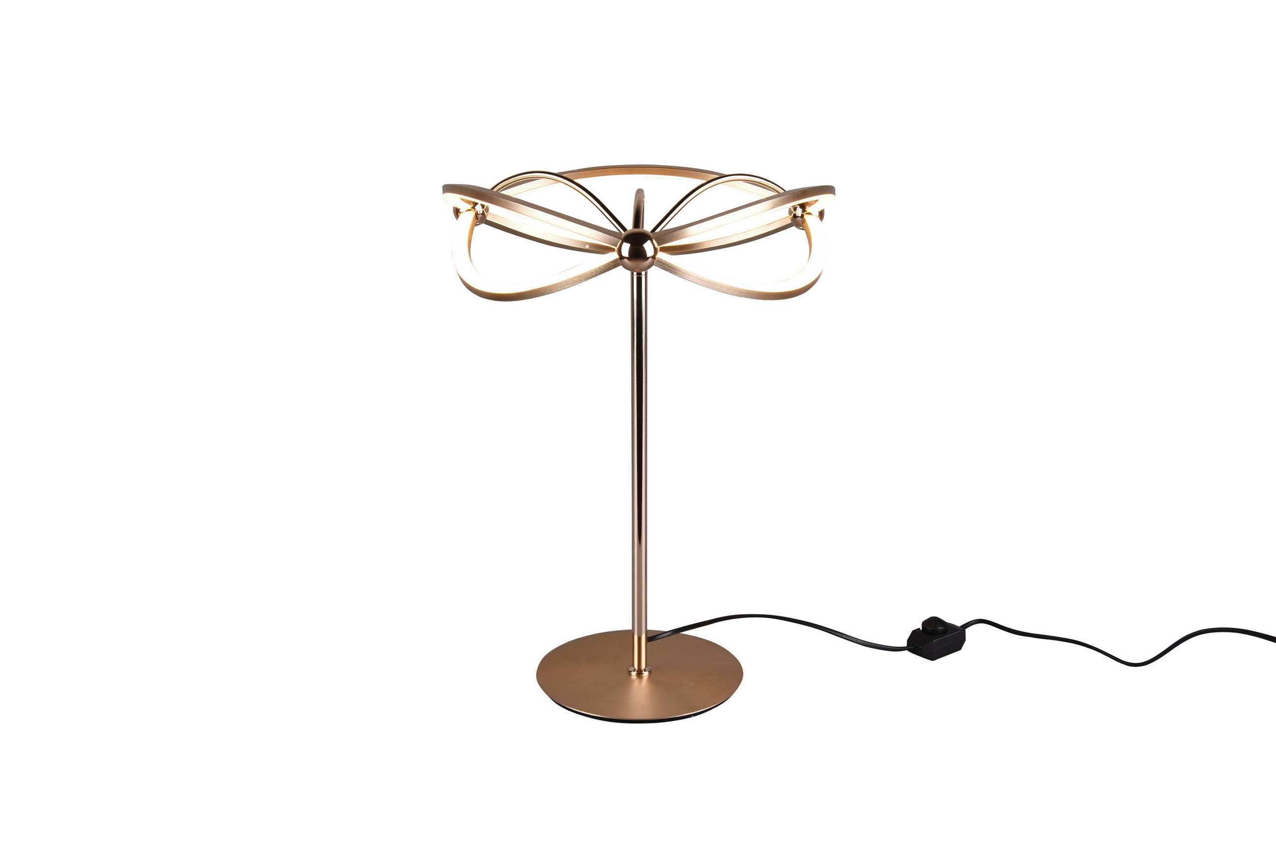 LED-TISCHLEUCHTE 41/50 cm   - Messingfarben, Design, Metall (41/50cm)