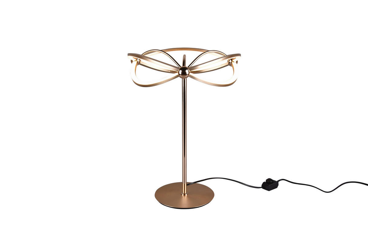 LED-TISCHLEUCHTE 41/50 cm   - Messingfarben, Design, Metall (41/50cm)