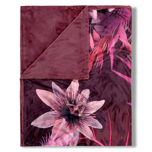 PLAID 130/160 cm  - Bordeaux/Rot, Trend, Textil (130/160cm)