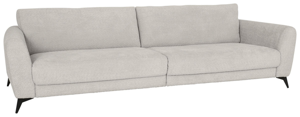 BIG SOFFA i chenille ljusgrå  - ljusgrå/svart, Design, metall/trämaterial (288/81/248cm) - Niels Andersson