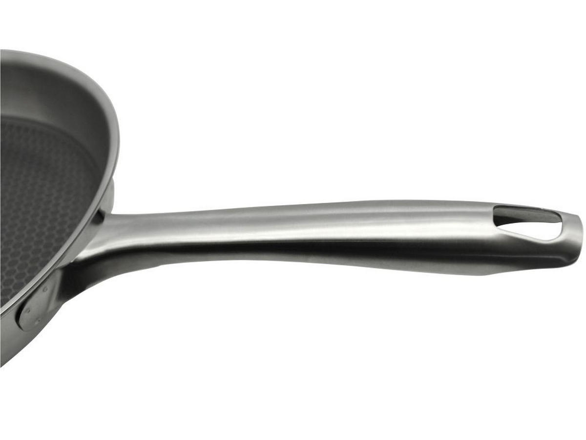 PFANNENSET Relief Passion Edelstahl 2-teilig  - Silberfarben, Basics, Metall - Johann Lafer