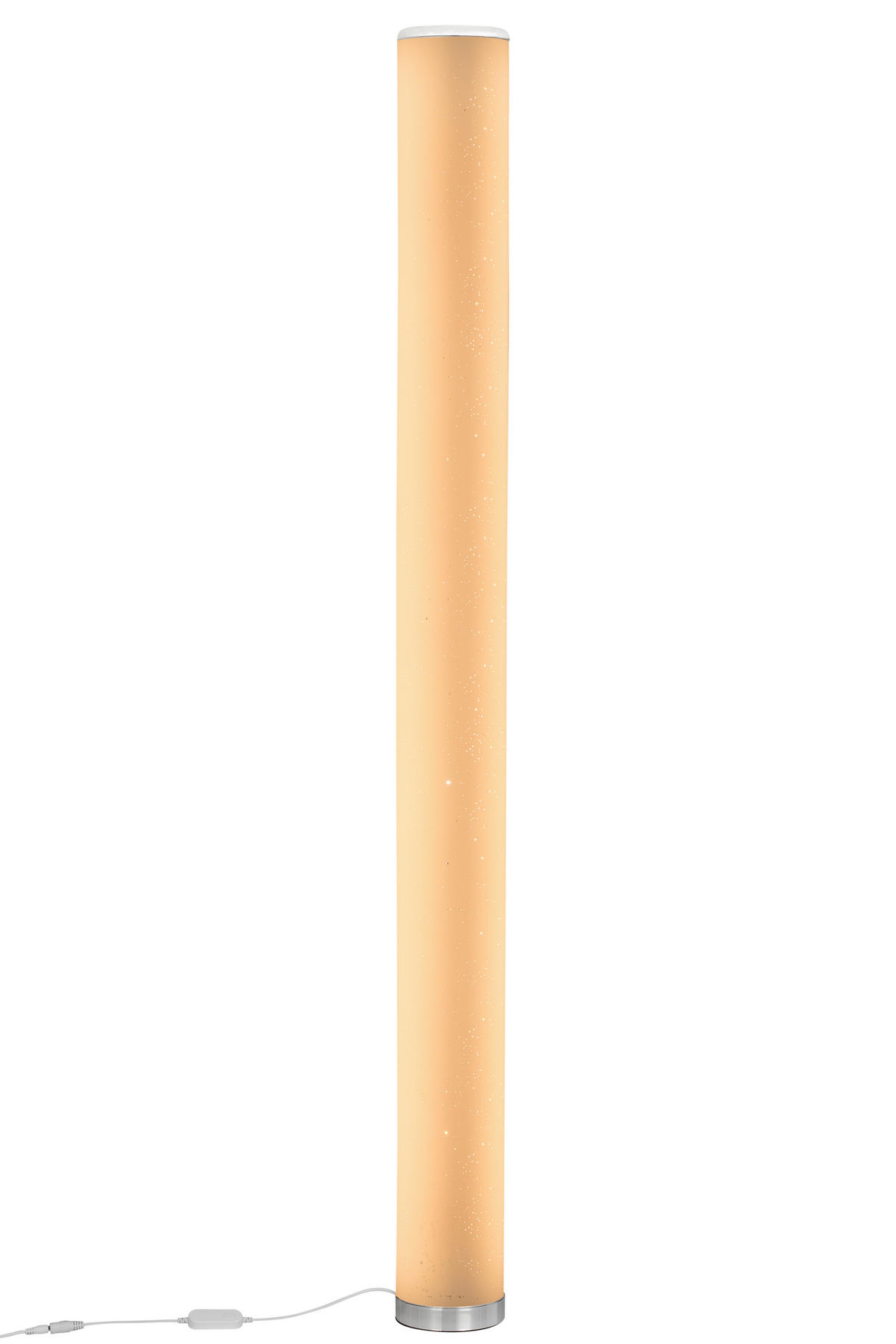 LED ÁLLÓLÁMPA - króm/fehér, Trend, műanyag (13/150cm) - Novel