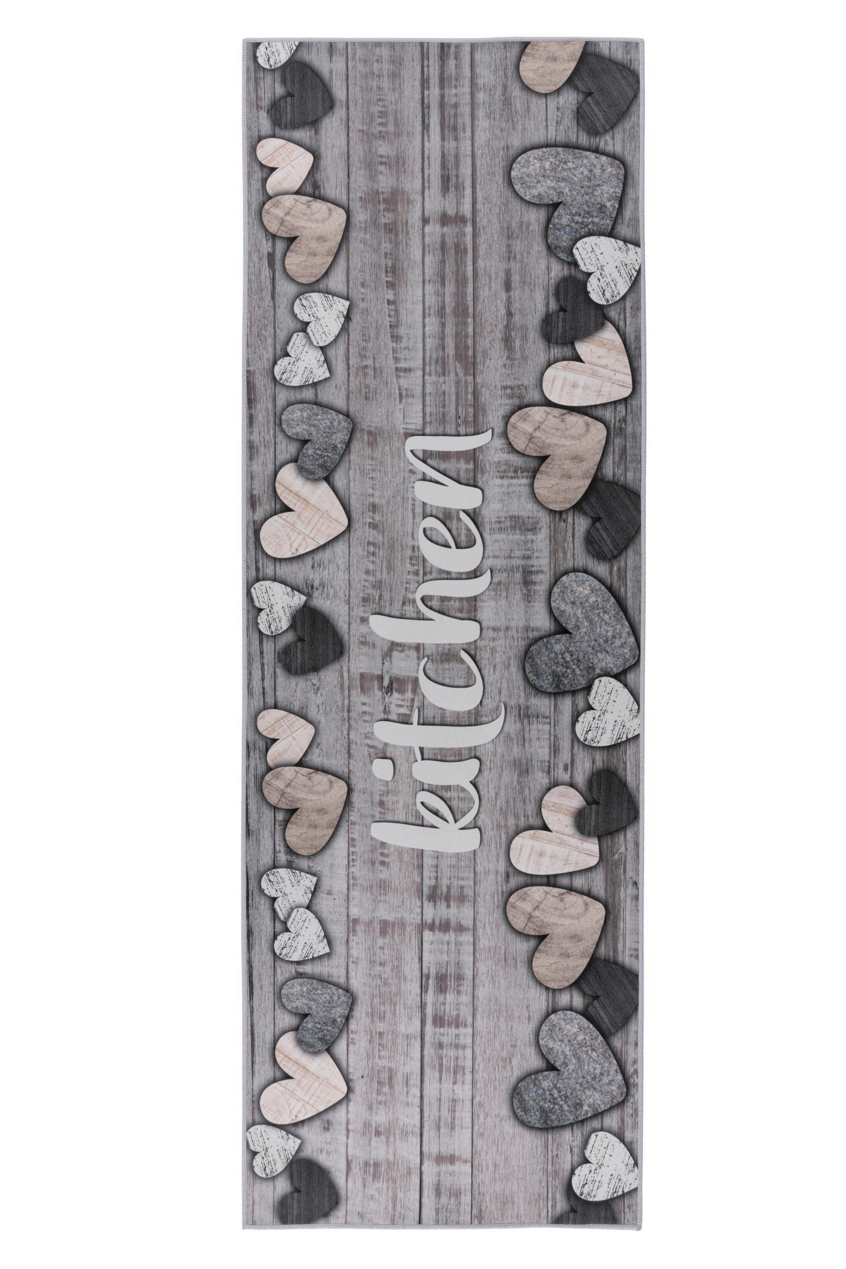 FLACHWEBETEPPICH 60/180 cm Grau  - Grau, Basics, Textil (60/180cm) - Kayoom