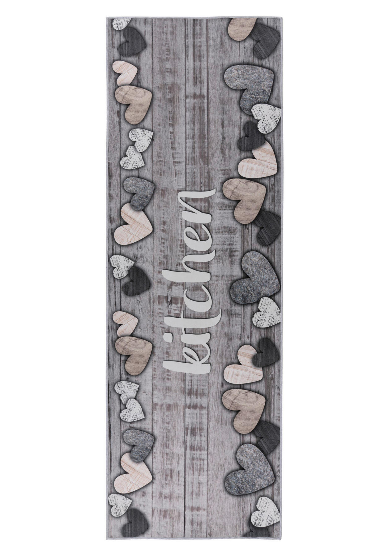 FLACHWEBETEPPICH 60/180 cm Grau  - Grau, Basics, Textil (60/180cm) - Kayoom