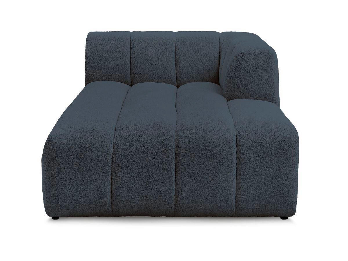 SOFAELEMENT ANNECY Bouclé Dunkelblau  - Schwarz/Dunkelblau, MODERN, Kunststoff/Textil (120/72/170cm)