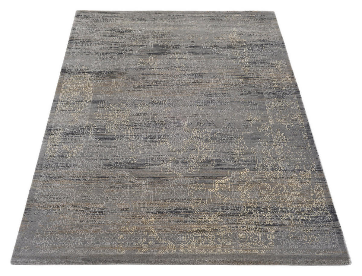 FLACHWEBETEPPICH 200/300 cm Wave Kontura Creme, Grau  - Creme/Grau, Design, Textil (200/300cm) - Musterring