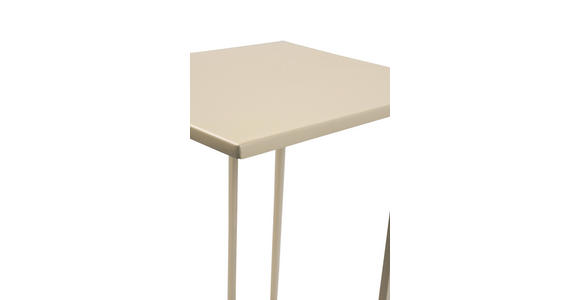 BEISTELLTISCH 43/38/62 cm Creme rechteckig  - Creme, Basics, Metall (43/38/62cm) - Xora