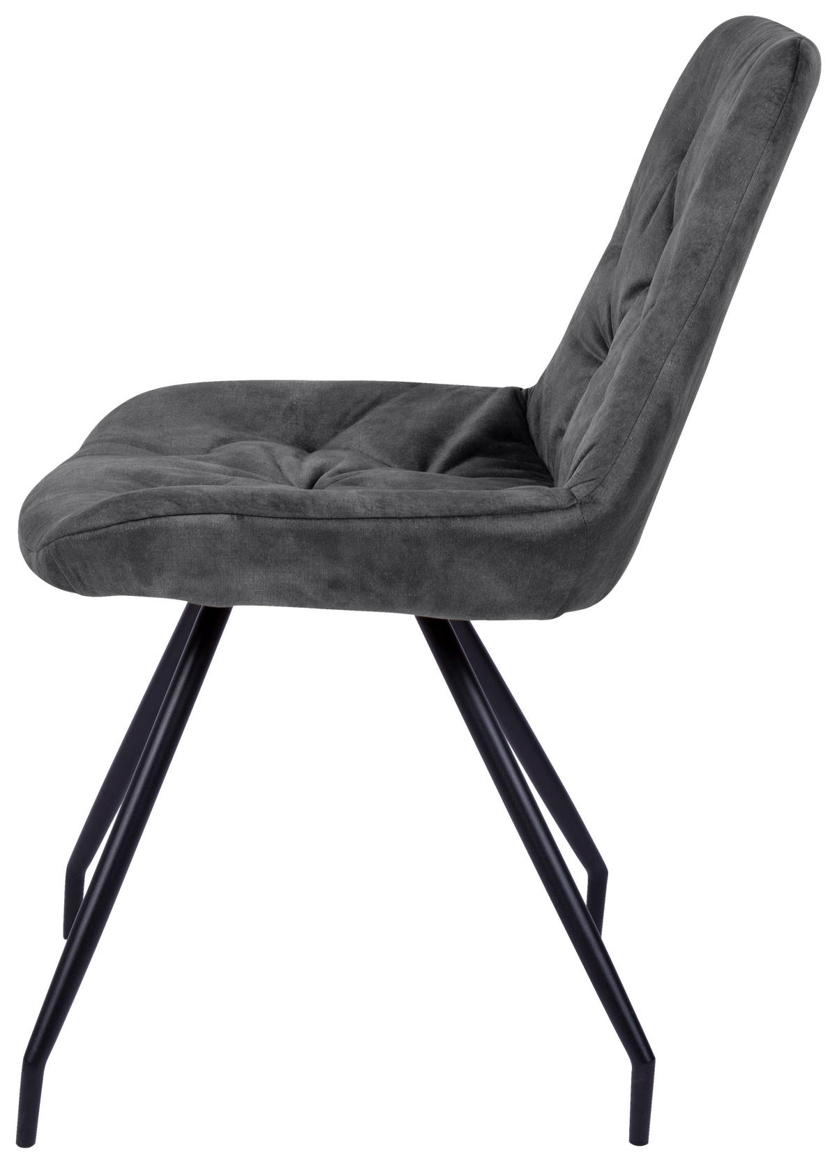 ŽIDLE, šedá, černá - šedá/černá, Design, kov/textil (51/88/66cm) - Novel