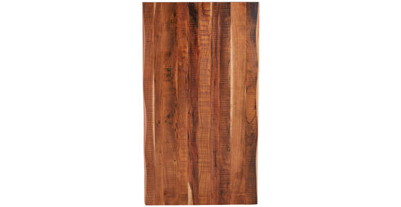 ESSTISCH in Holz, Metall 140/76/85 cm - Schwarz/Akaziefarben, Natur, Holz/Metall (140/76/85cm) - Landscape