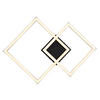 LED-DECKENLEUCHTE 48,8/35,3/6,4 cm   - Opal/Schwarz, Design, Kunststoff (48,8/35,3/6,4cm) - Globo