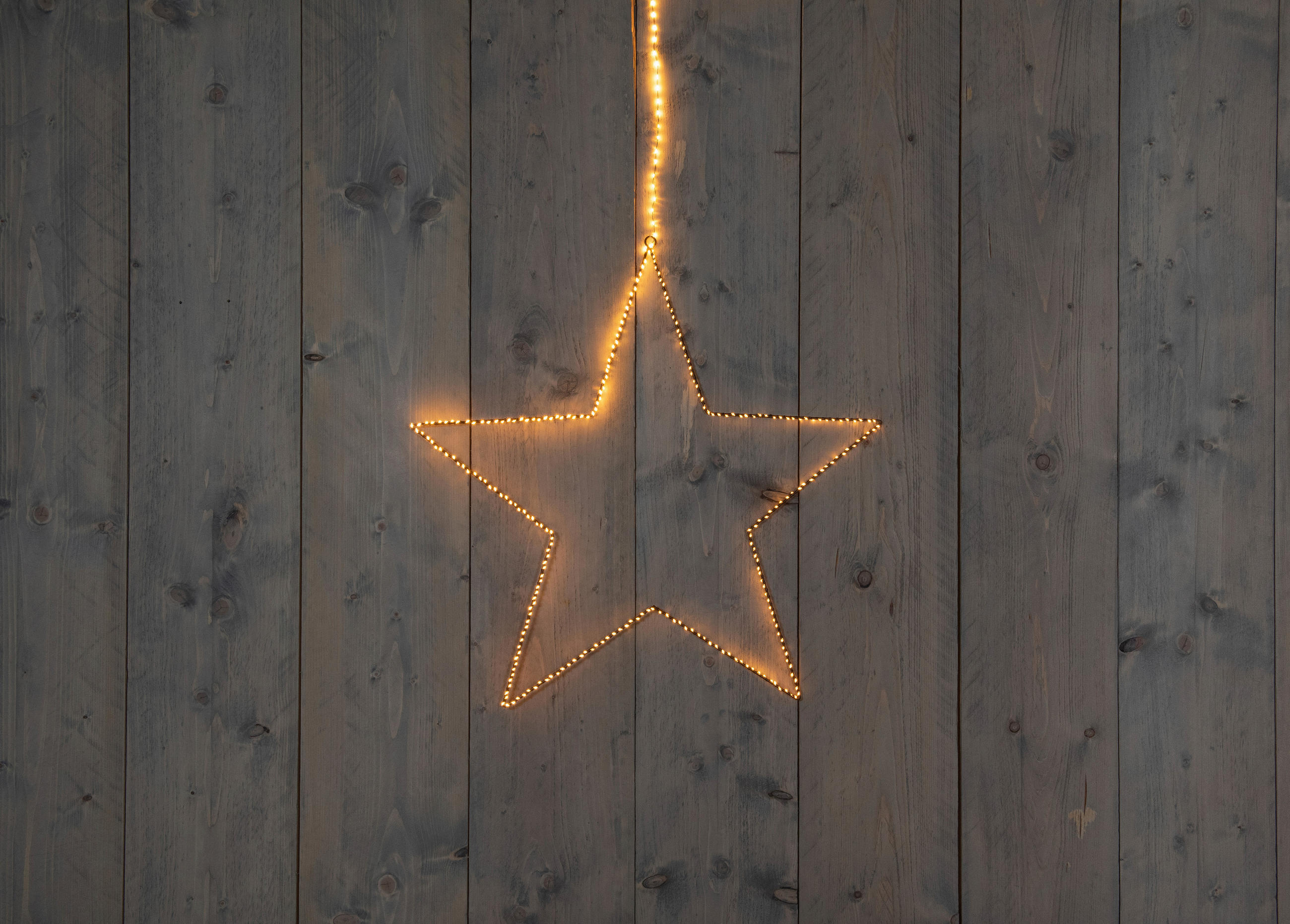 LED-DEKOLEUCHTE - Schwarz, Design, Metall (37cm) - X-Mas