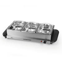 CHAFING-DISH Metall, Kunststoff  - Silberfarben/Schwarz, Basics, Kunststoff/Metall (54,6/14,7/27,8cm)