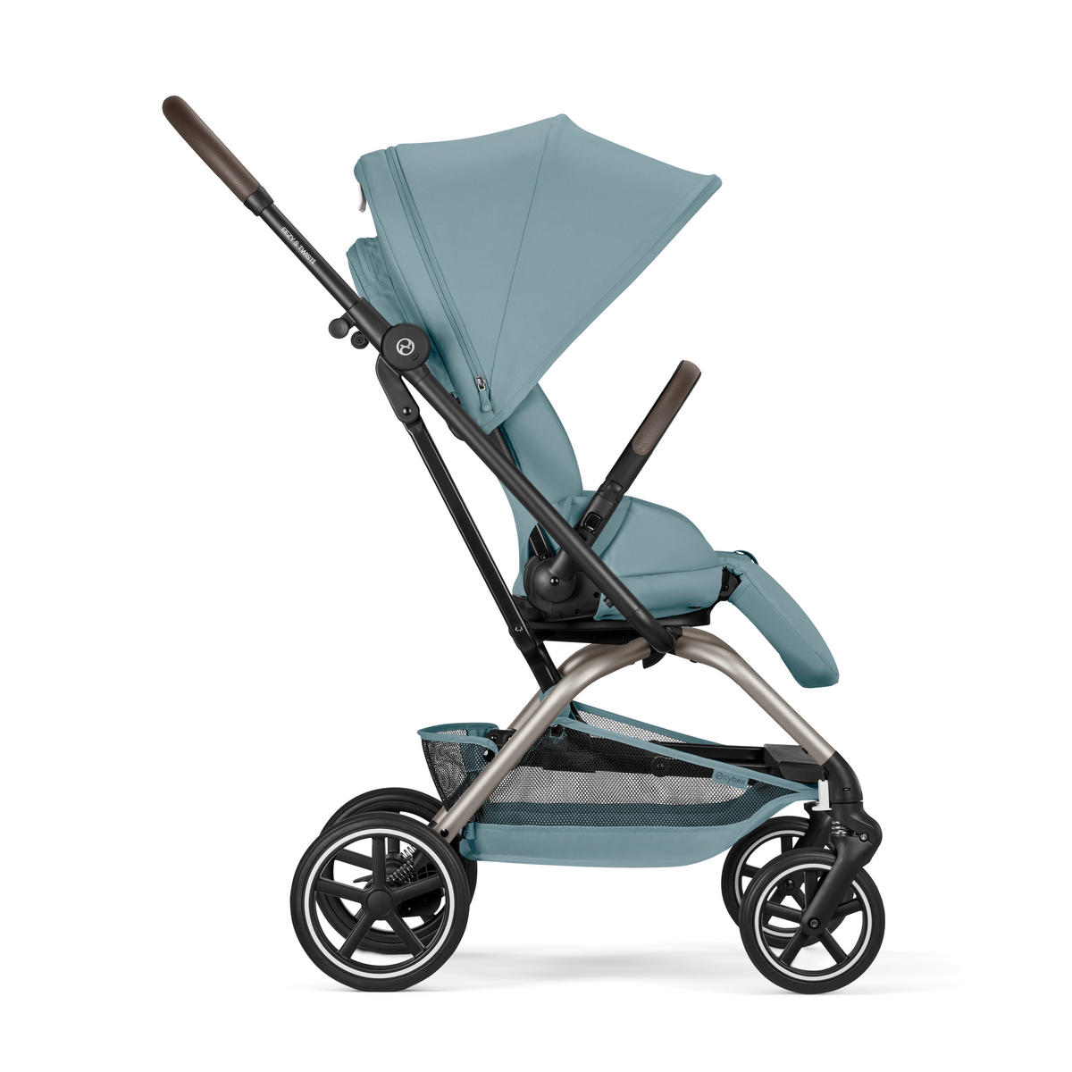 BUGGY EEZY S TWIST+ 2 TPE  - Taupe/Schwarz, Basics, Kunststoff/Textil (80,5/45/105cm) - cybex GOLD