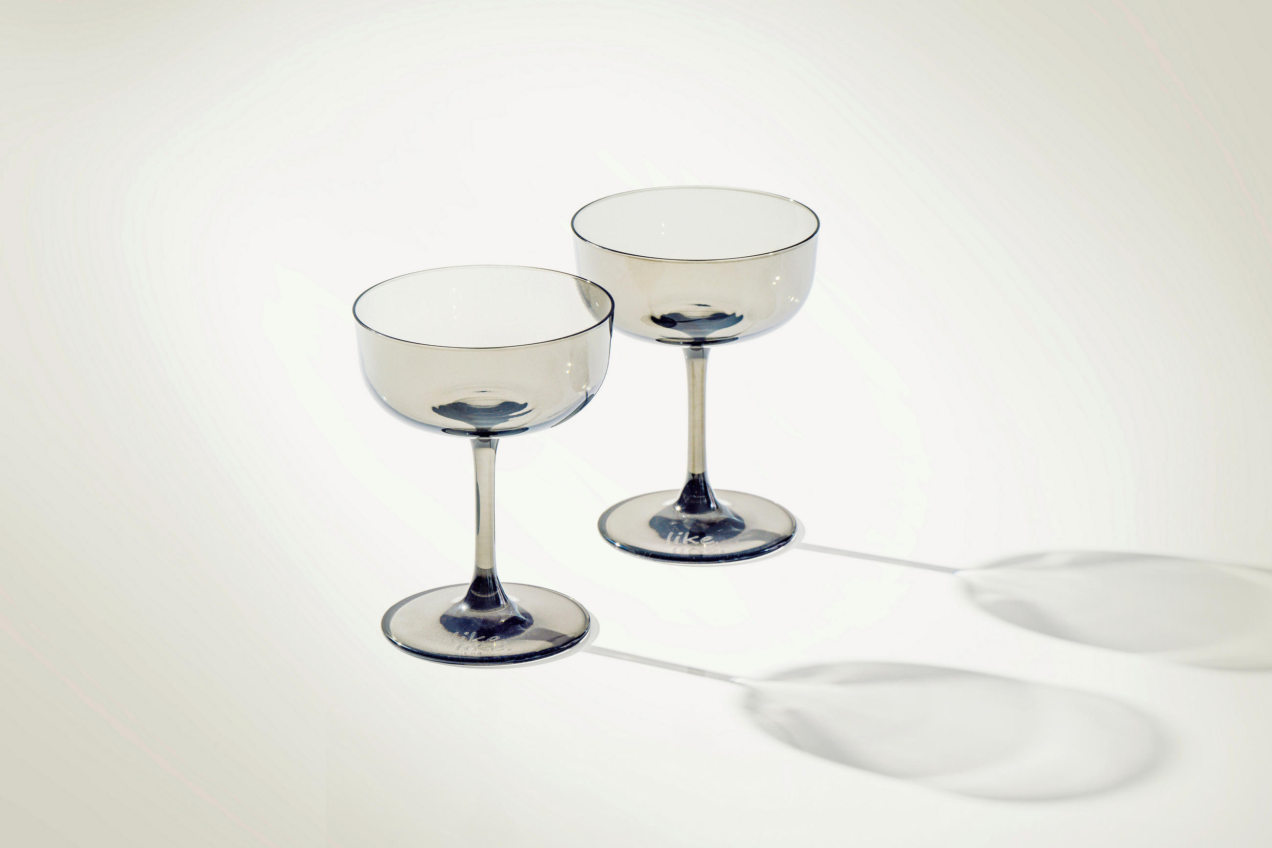 CHAMPAGNER-SET Like Smoke  - Hellgrau, MODERN, Glas (9,2/9,2/12,1cm) - like.Villeroy & Boch