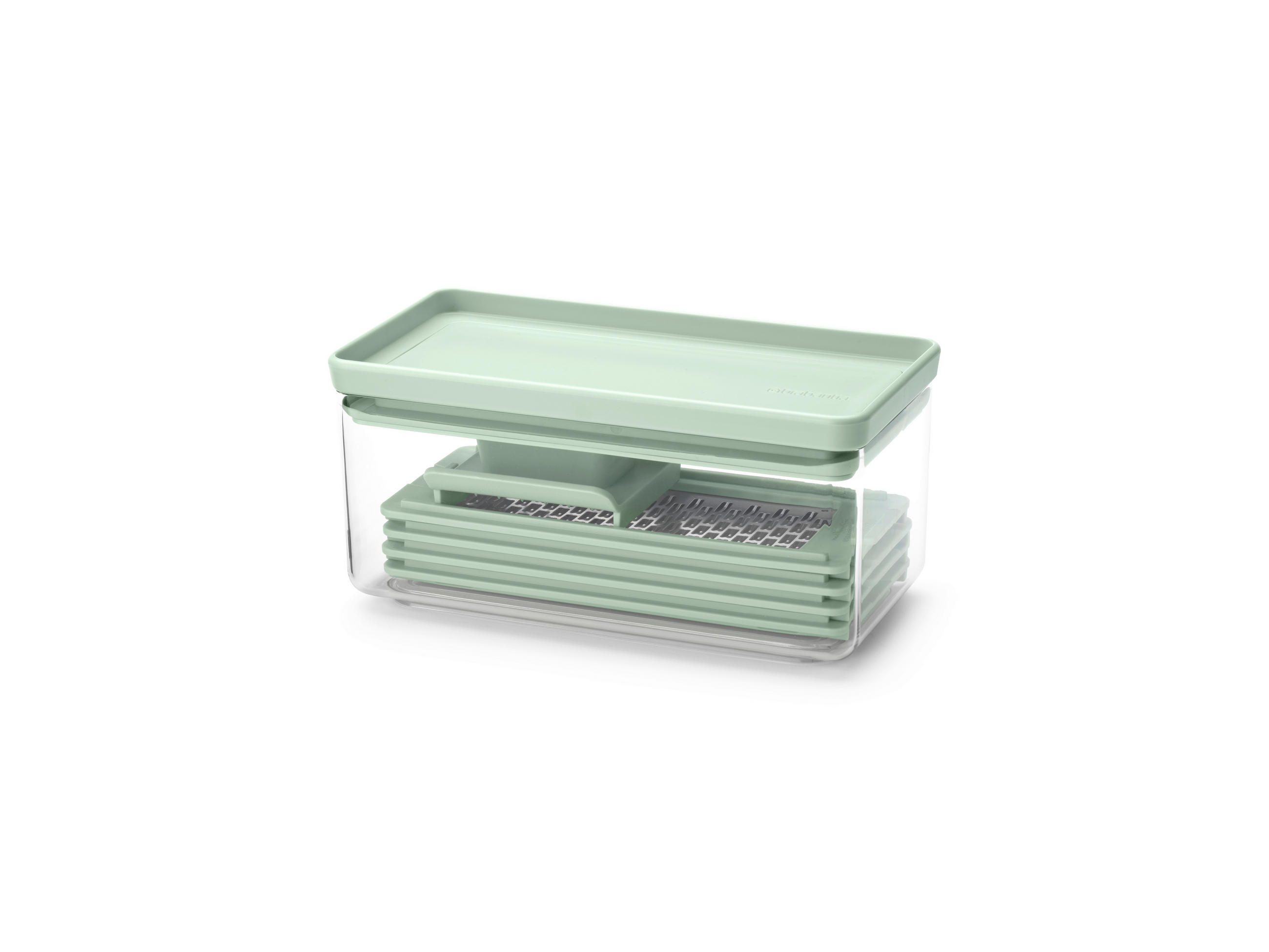 RESZELŐ - jadezöld/áttetsző, Basics, műanyag (10,5/11/22cm) - Brabantia