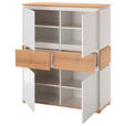 HIGHBOARD  in 100/120/40 cm  - Eichefarben/Weiß, KONVENTIONELL, Holzwerkstoff (100/120/40cm) - Novel