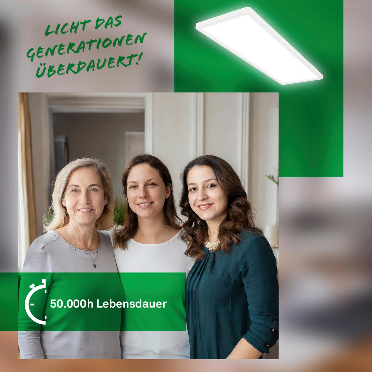 LED-PANEEL Tava A 58/20/2,9 cm   - Weiß, Basics, Kunststoff (58/20/2,9cm)