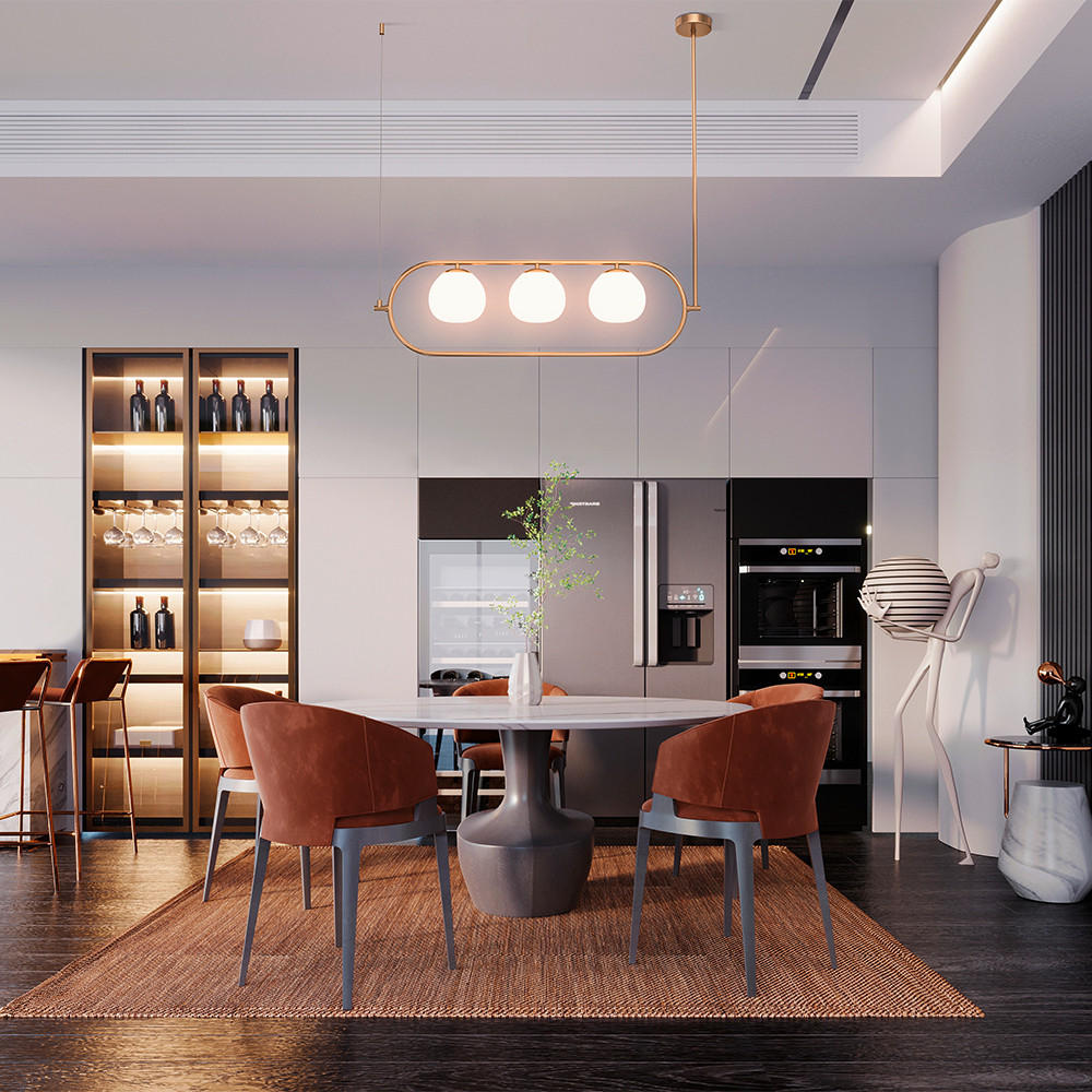 PENDELLEUCHTE 89/25,5/137 cm    - Weiss/Messingfarben, Trend, Glas/Metall (89/25,5/137cm) - MAYTONI