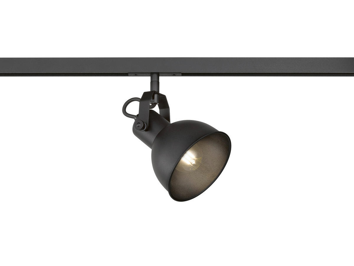 SCHIENENSYSTEM  11,5/20 cm    - Schwarz, Design, Metall (11,5/20cm) - Fischer & Honsel