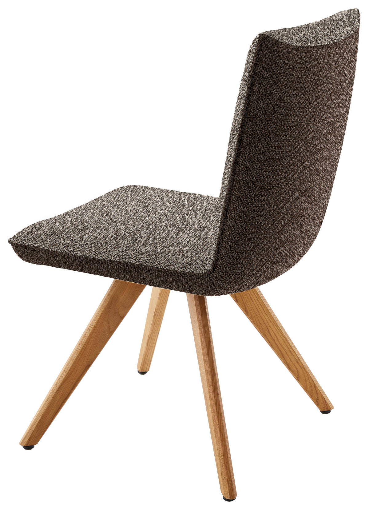 STUHL  in Flachgewebe  - Hellbraun/Eichefarben, Design, Holz/Textil (48/91/63cm) - Koinor
