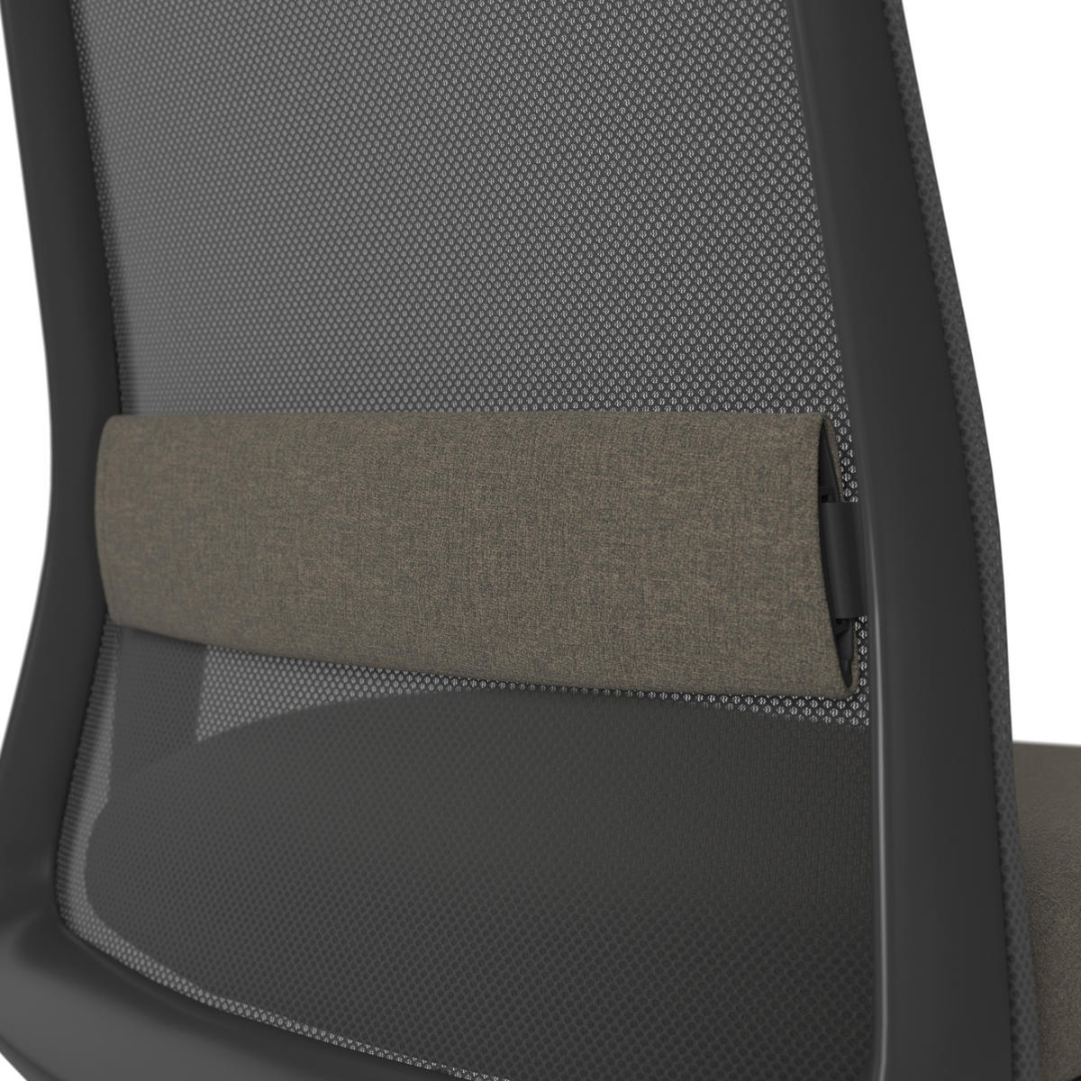 DREHSTUHL Braun, Schwarz  - Schwarz/Braun, MODERN, Kunststoff/Textil (70/103-115/70cm)